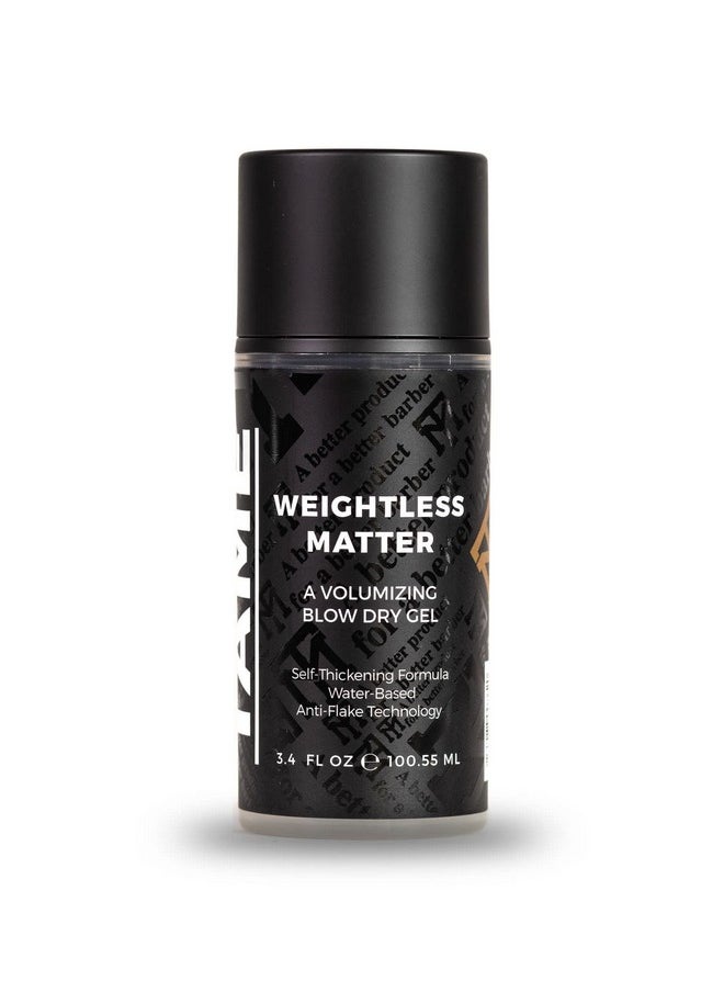 Mane Tame Professional Men's Grooming Mane Tame Weightless Matter Volumizing Blow Dry Hair Gel 3.4Oz  - Image 1