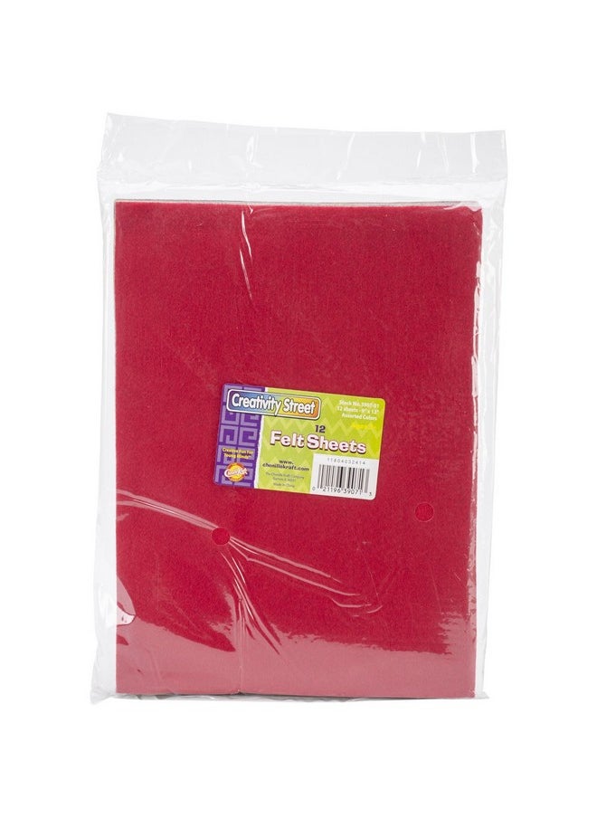 Creativity Street Felt Sheets 9 By 12Inch Assorted Color 12Pack 
