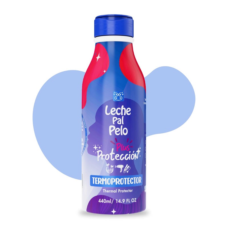 Leche Pal Pelo Protection Plus - Thermal Protector - Aloe Vera Heat Protectant Shields from Styling Tools - Hair Cream for All Hair Types - 14.9 oz - Image 1