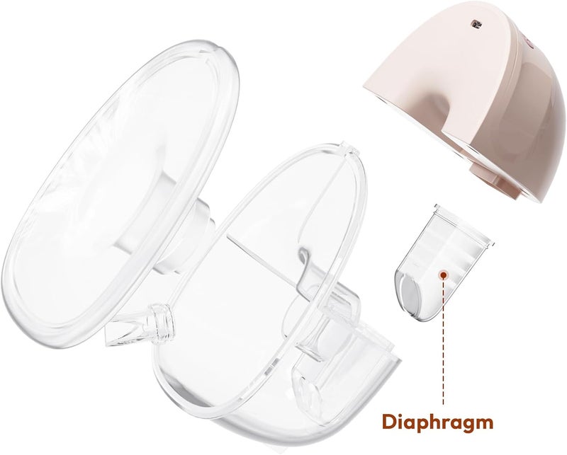 NCVI Replacement Diaphragm Compatible with Hands Free Breast Pump 8111 Original Wearable Breastfeeding Pump Accessories BPA Free 2 PC - Image 2