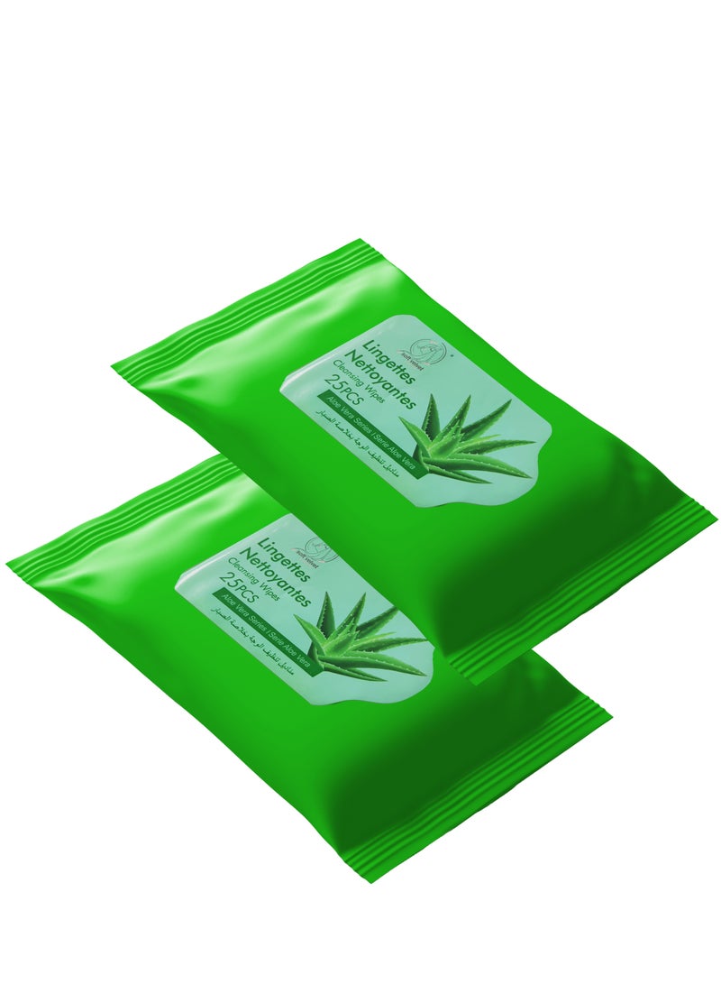 Ever star 25+25 Pieces Makeup remover wipes With aloe vera - Image 1