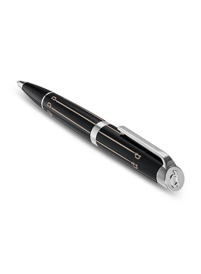 بوليس Palatino Black with Stainless Steel Trims Medium Drill Point Pen