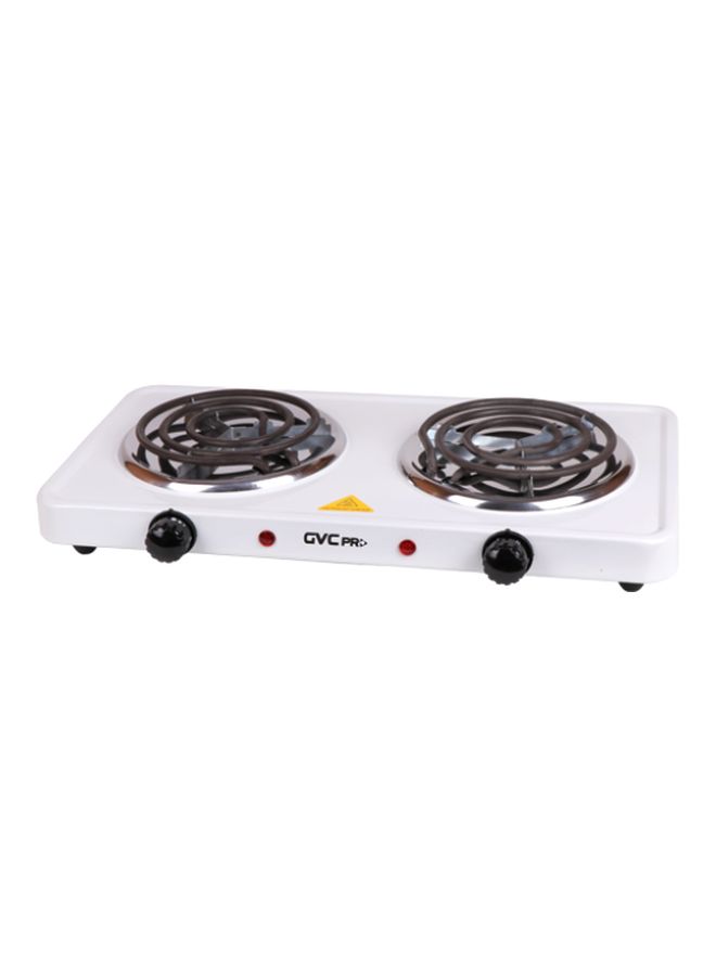 gvc pro Electric Hot Plate 2000W 2000 W GVCHP-20 White/Brown/Black - Image 1