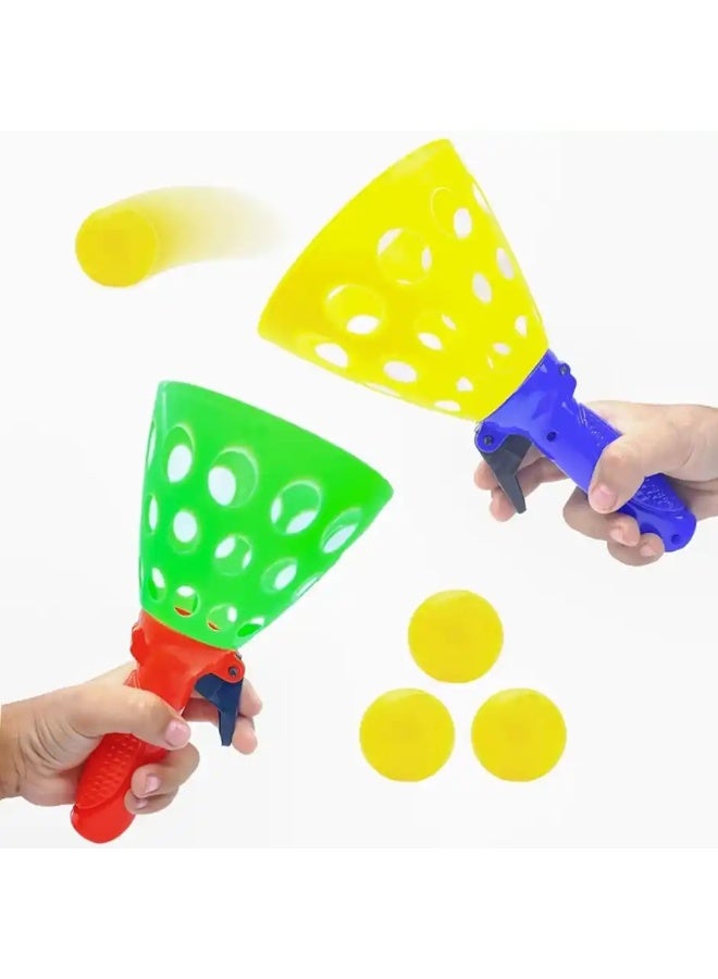 Fablue Pop N Catch Toy for Kids | 2 Player Indoor Outdoor Game For Kids | Multicolor - Image 1