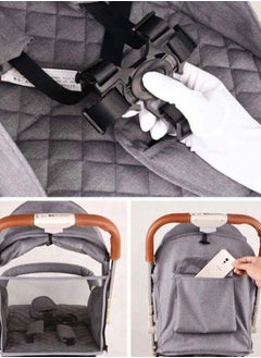 Generic Baby Foldable Stroller With Multiple Recline Position And Adjustable Canopy  - Image 2