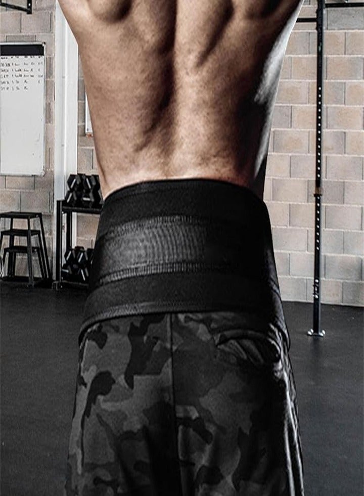 حزام سحب الأثقال، حزام سحب التمارين مع سلسلة، دعم قطني مريح شديد التحمل، حزام وزن لصالة الألعاب الرياضية - Image 4