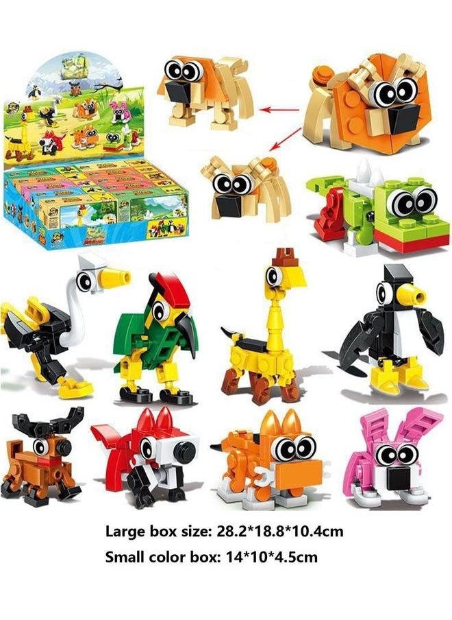 Children's Educational Small Particle Assembly Building Block Collection Set Toy(Animal 10 Boxes)  - Image 2