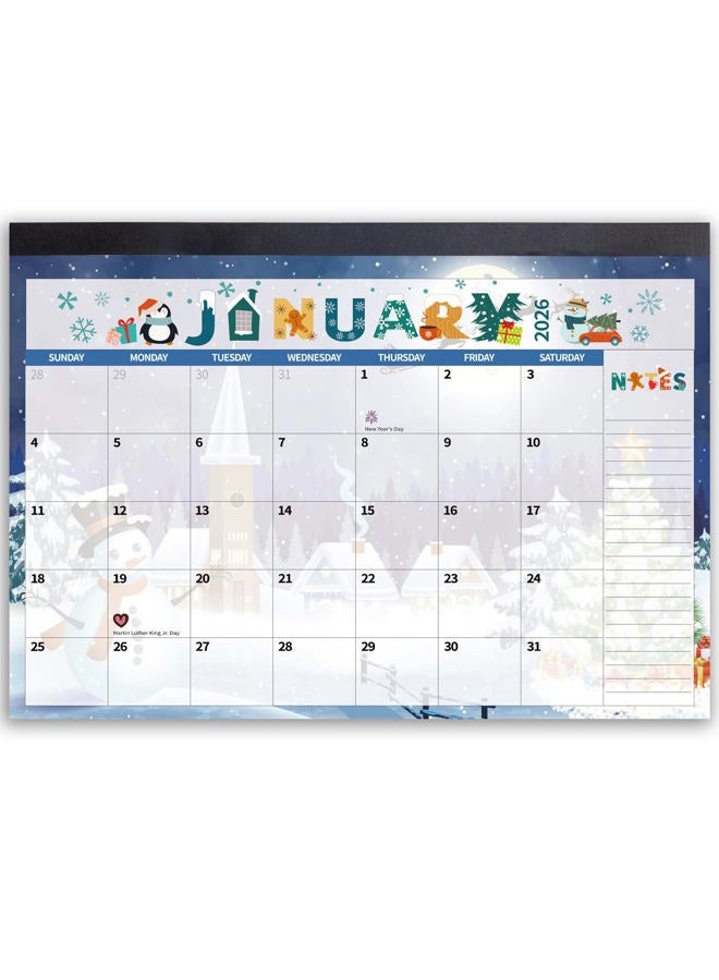 windrio 2024 2025 Desk Calendar Wall Calendars Doodle Letter, Large 17" x 12", November 2024- December 2025 Monthly Planner Desktop, 14-Months, Planning Organizing Home, School, Office, Thick Paper, Holiday, - Image 1