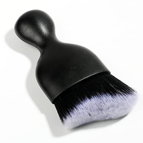 AOCISKA Car Interior Detailing BrushSoft Bristle Cleaning Brush Car Detailing Brush Dusting BrushCar Interior Cleaning ToolAuto Detail Brush Car Dash Duster Brush BlackWhite - Image 1