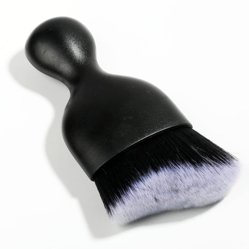 AOCISKA Car Interior Detailing BrushSoft Bristle Cleaning Brush Car Detailing Brush Dusting BrushCar Interior Cleaning ToolAuto Detail Brush Car Dash Duster Brush BlackWhite - Image 3