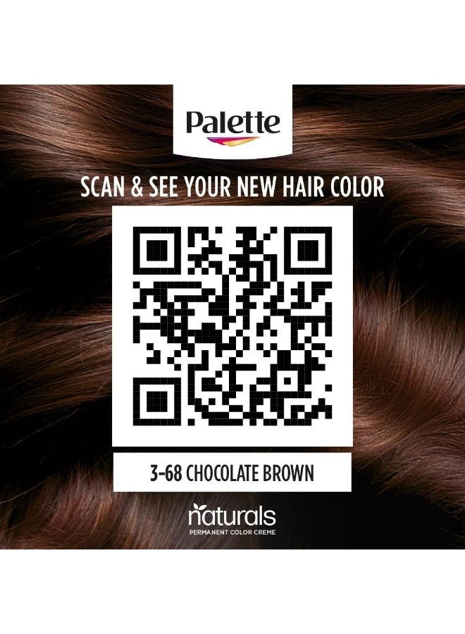 Schwarzkopf شوارزكوف باليت ناتشورالز 3-68 بني شوكولاتة - Image 3