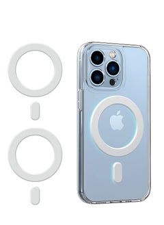 Magnetic Adapter Ring 2 Pack, Universal Magnet Sticker Compatible with Magsafe Accessories Wireless Charging