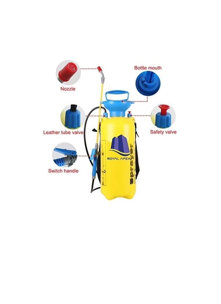 Generic Lawn and Garden Portable Pressure Sprayer Pump for Herbicides Pesticides Fertilizers Mild Cleaning Solutions and Bleach Includes Shoulder Strap  5Ltr  - Image 2