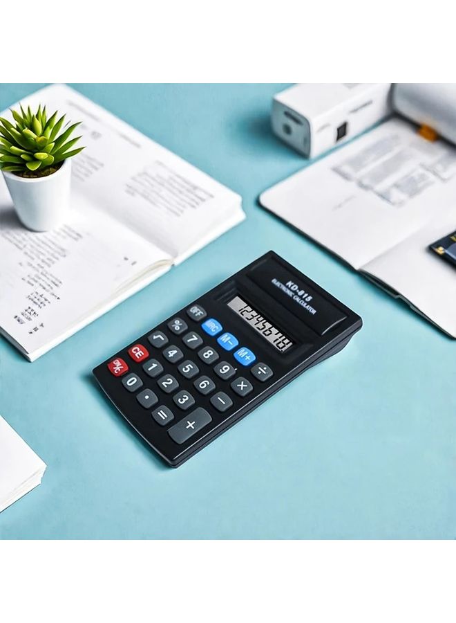 آلة حاسبة مكتبية سوداء إسكندنافية بسيطة بشاشة عريضة للامتحانات هدية للطلاب - Image 5
