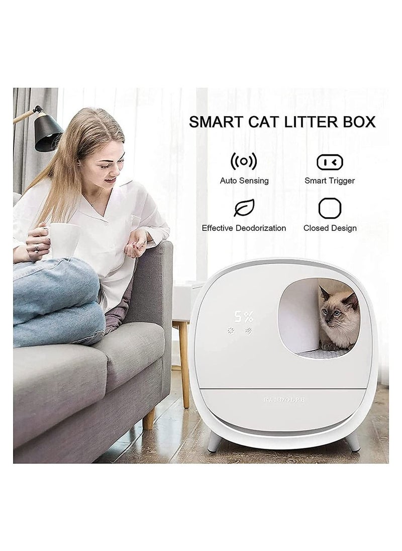 Cool Baby COOLBABY Smart Cat Litter Box Fully Enclosed Drawer Cat Toilet Intelligent Sensing Automatic Cleaning Taste  - Image 2