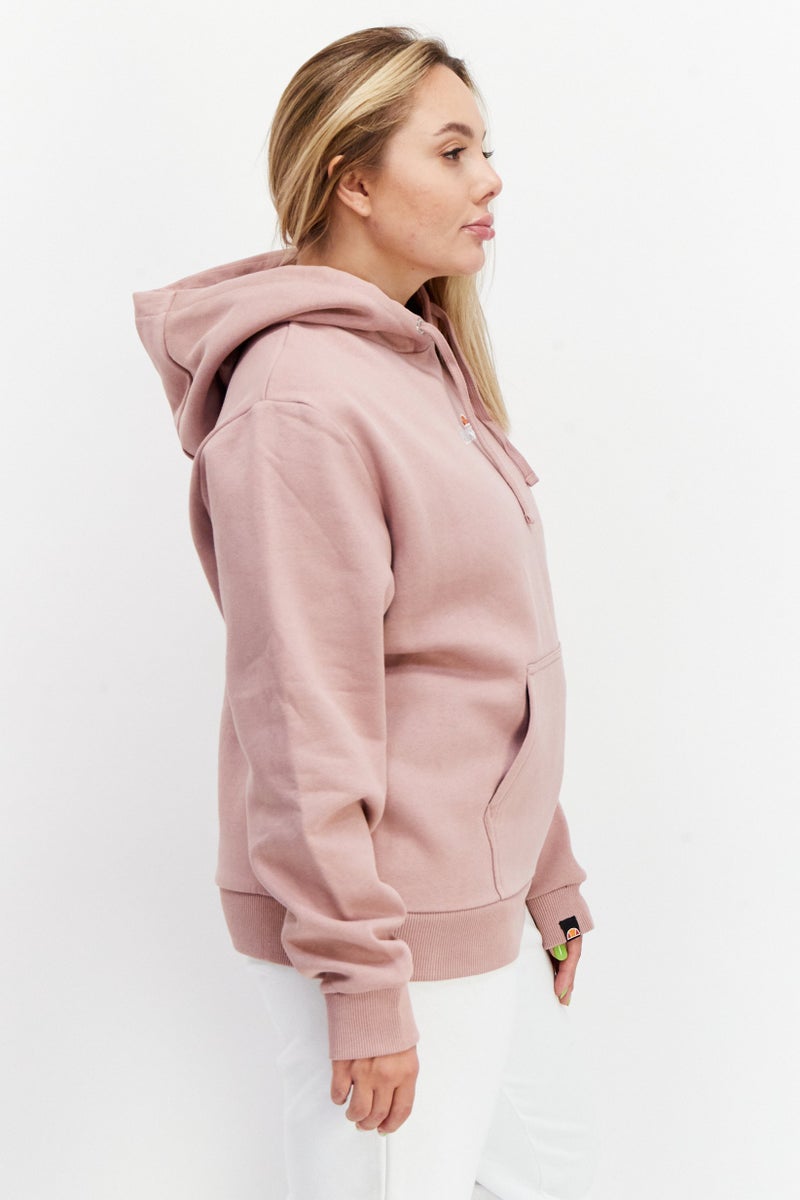 Ellesse Women Hooded Long Sleeve Brand Logo Sweatshirt, Pink - Image 2