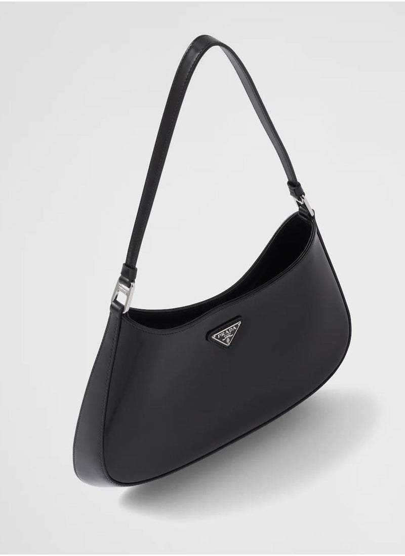 PRADA - Cleo glossy leather shoulder bag - Image 1