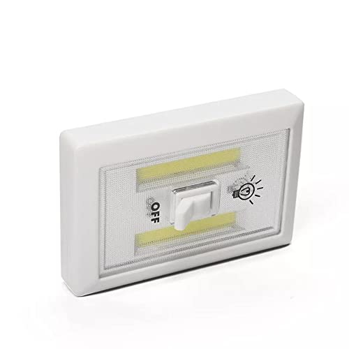 Whitecloud TRANSFORMING HOMES® Super Bright Plastic COB LED Battery Operated Cordless Switch Light, Tap Light 11x7.5x2CM (Pack of 1) - Image 2