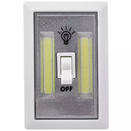 Whitecloud TRANSFORMING HOMES® Super Bright Plastic COB LED Battery Operated Cordless Switch Light, Tap Light 11x7.5x2CM (Pack of 1) - Image 1