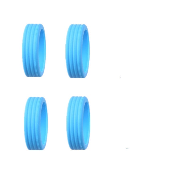 Luggage Wheel Rubber Cover Silent Travel Casters Replacement Universal Accessories Blue 4 suit