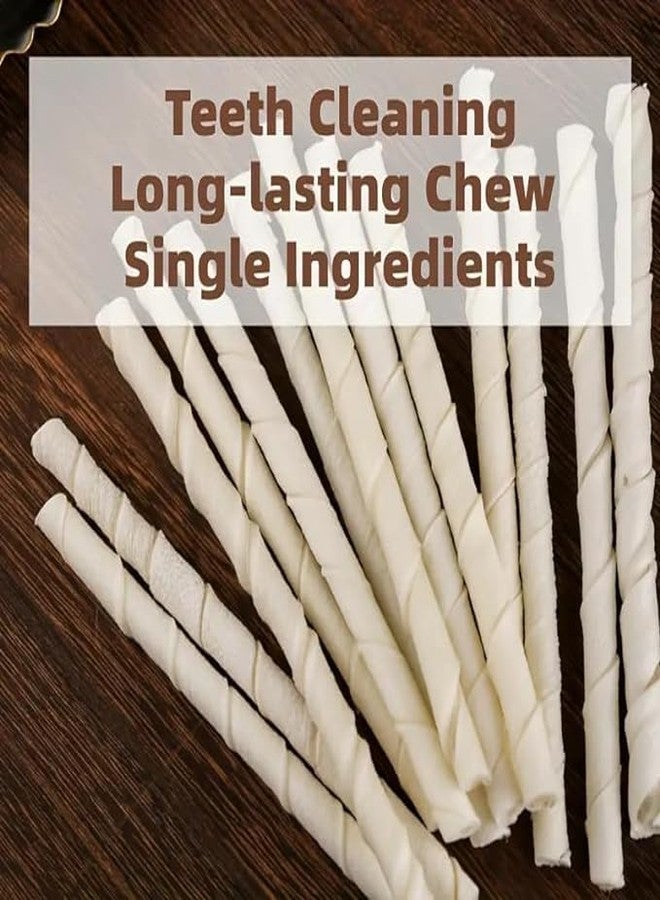 Pups&Pets Dogs Natural Twisted Rawhide chew Sticks | Calcium White Twisted chew Stick | Fresh & Natural Rawhide Treats for All Dogs Breeds (500 gm) - Image 3