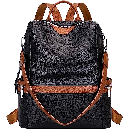 TrueArch Leather Backpack for Women Elegant Backpack Purse Ladies Leather Shoulder Fitting Rakhi Gift for Sister, Mother Bhabhi (BCATL) - Image 1
