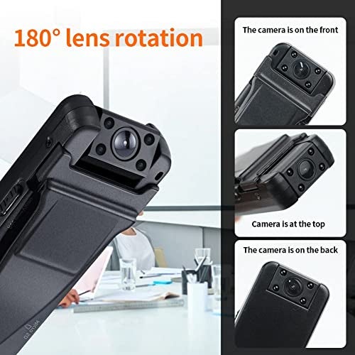 smars HD WiFi 1080P Pocket Body Camera | Night Vision | Motion Detection 180 Degree Rotating Wearable Bodycam - Image 4