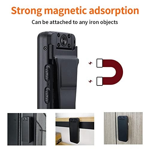 smars HD WiFi 1080P Pocket Body Camera | Night Vision | Motion Detection 180 Degree Rotating Wearable Bodycam - Image 5