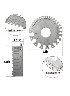 Y&D Stainless Steel Wire Metal Sheet, Standard Welding Gage, Round Cable Sheet Stainless, Thickness Gauge, Gauge for DIY, Construction, Decoration  - Image 3