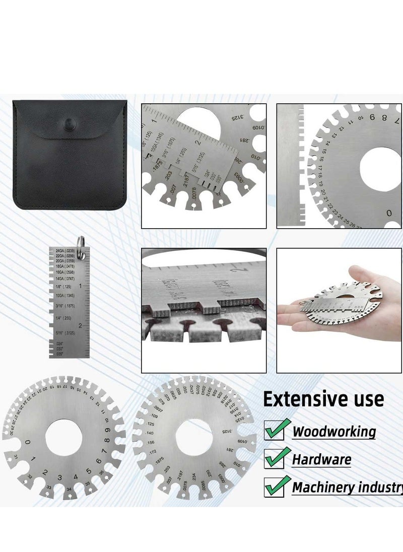 Y&D Stainless Steel Wire Metal Sheet, Standard Welding Gage, Round Cable Sheet Stainless, Thickness Gauge, Gauge for DIY, Construction, Decoration  - Image 5