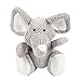 goDog Checkers Elephant Tough Plush Toy with Chew Guard Technology Durable Checkered Fabric Squeaker for Active Play Gray Large - Image 3