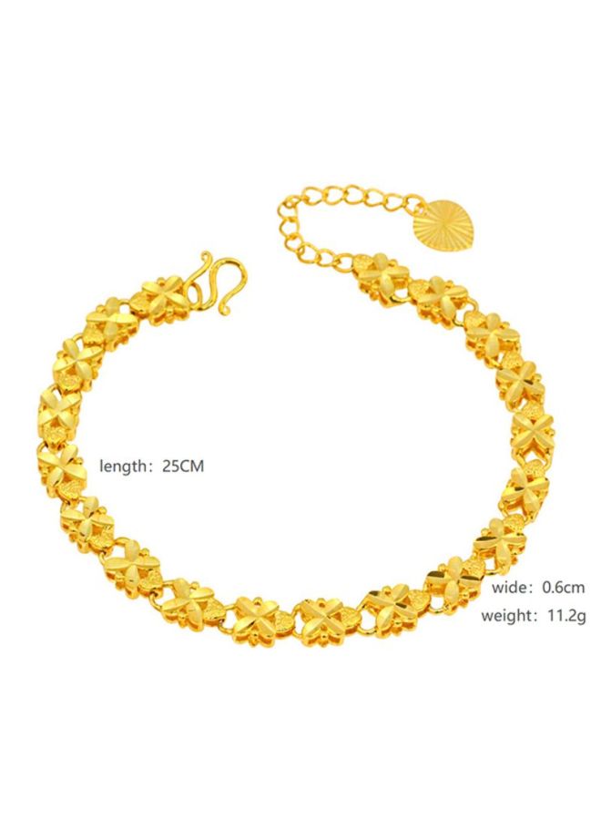 سوار بسلسلة مزين بخرزات على شكل زهرة البرسيم - Image 2