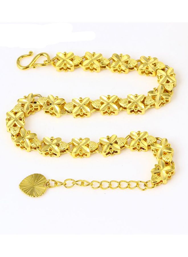 سوار بسلسلة مزين بخرزات على شكل زهرة البرسيم - Image 3