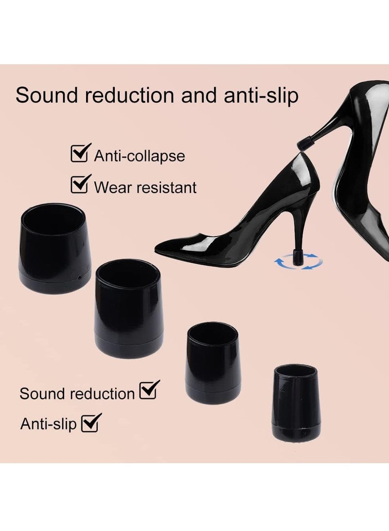 GUDOO 12 زوجًا من سدادات حامي الكعب العالي، قبعات إصلاح الكعب، سدادات للمشي على سدادات كعب العشب للعشب - Image 2