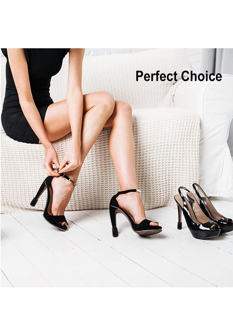 GUDOO 12 زوجًا من سدادات حامي الكعب العالي، قبعات إصلاح الكعب، سدادات للمشي على سدادات كعب العشب للعشب - Image 3