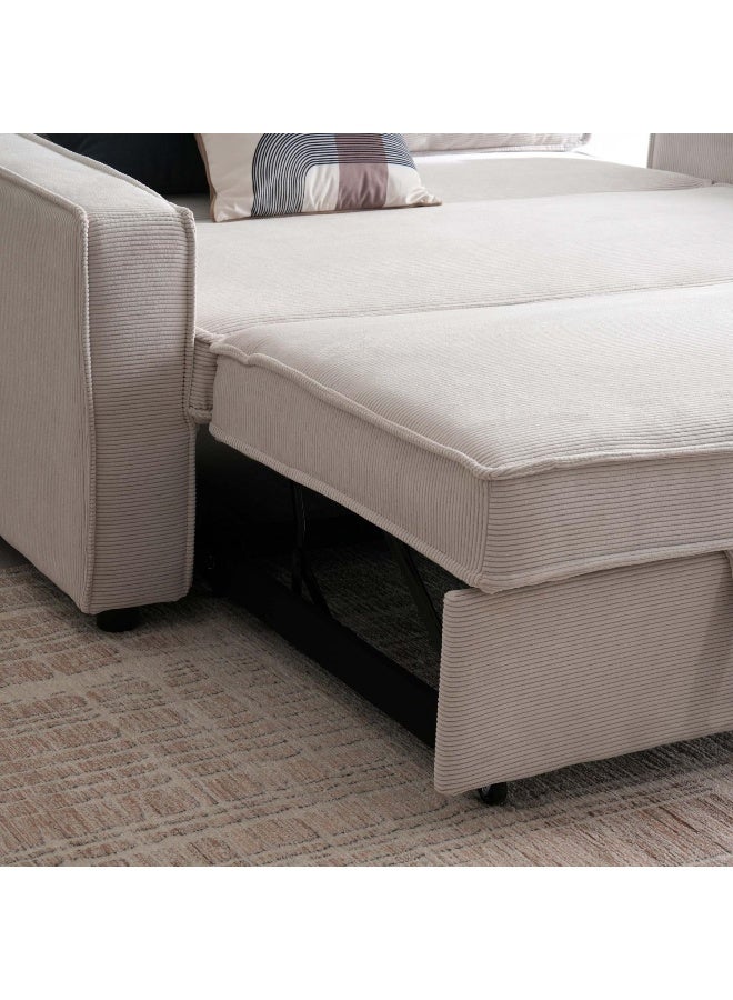 Pan Home Mool Sofa Bed - Off White - Image 4