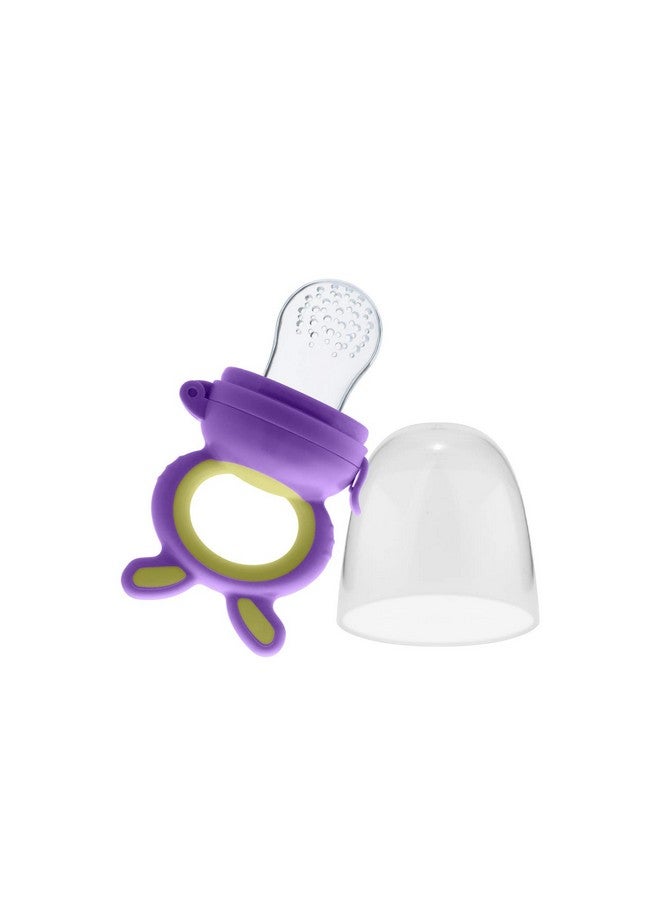 Beebaby Soft Silicone Nibbler With Extra Mesh For Babies, Baby Fruit & Food Feeder, Anti Choking Fruit Pacifier, Teether For Infant, 100% Bpa Free, 3 Months+ (Chewy - Violet) - Image 3