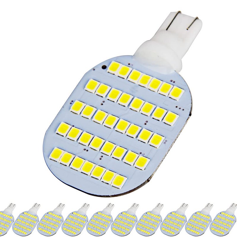 GRB Super Bright T10 921 922 912 LED Bulbs for 12V RV Ceiling Dome Light RV Interior Lighting Trailer Camper White 600 Lumens Pack of 10