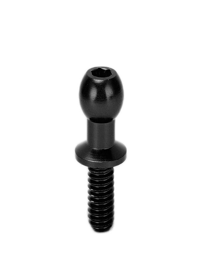 Dilwe 10pcs RC Aluminum Alloy Ball Link Track Rod Ball Screw Link Rod Shock Absorber End Compatible with TT01 TT02 RC Car(Black) - Image 4