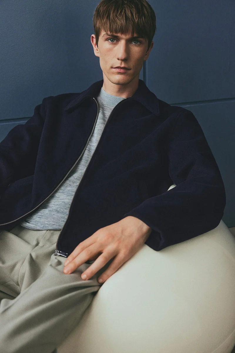 اتش اند ام Regular Fit Wool-blend shacket