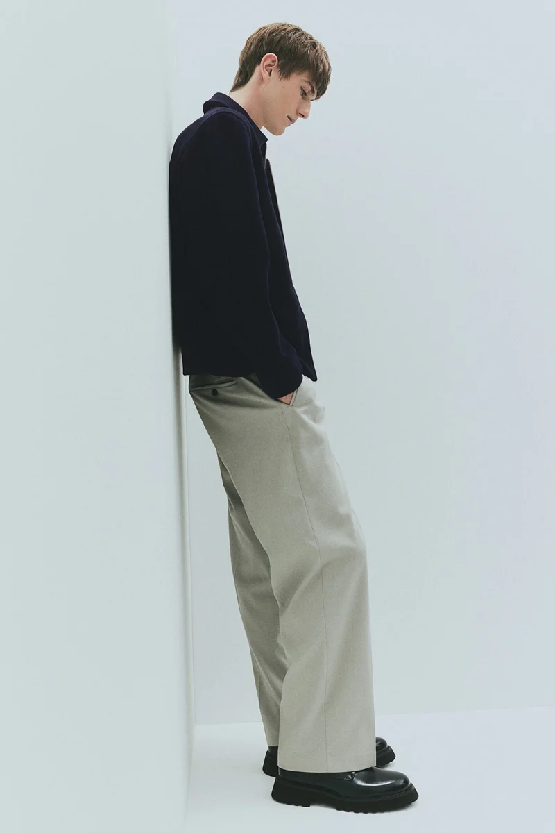 اتش اند ام Regular Fit Wool-blend shacket