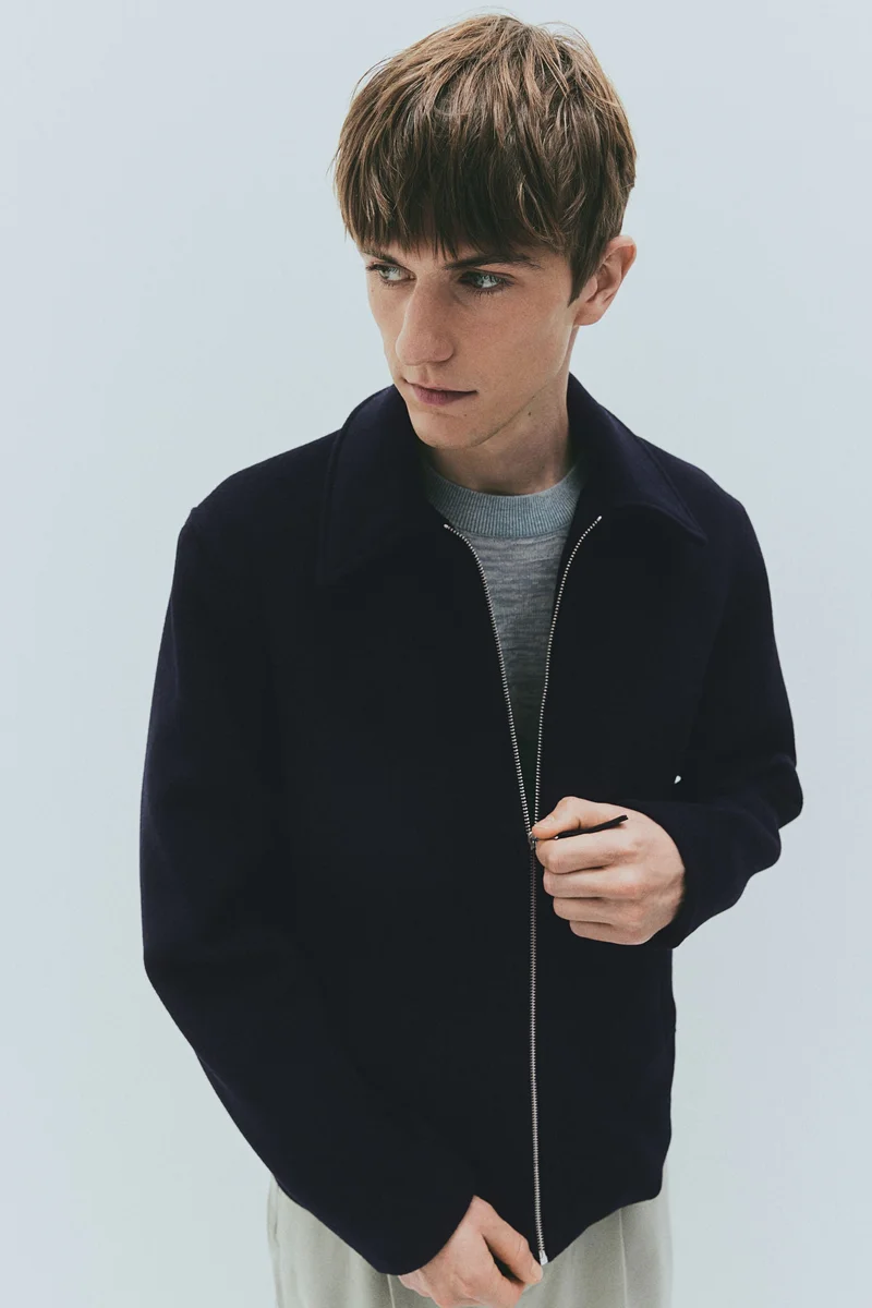 اتش اند ام Regular Fit Wool-blend shacket