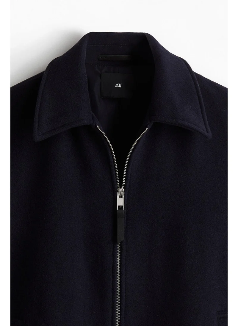 اتش اند ام Regular Fit Wool-blend shacket