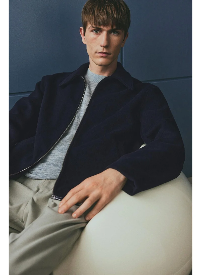 اتش اند ام Regular Fit Wool-blend shacket