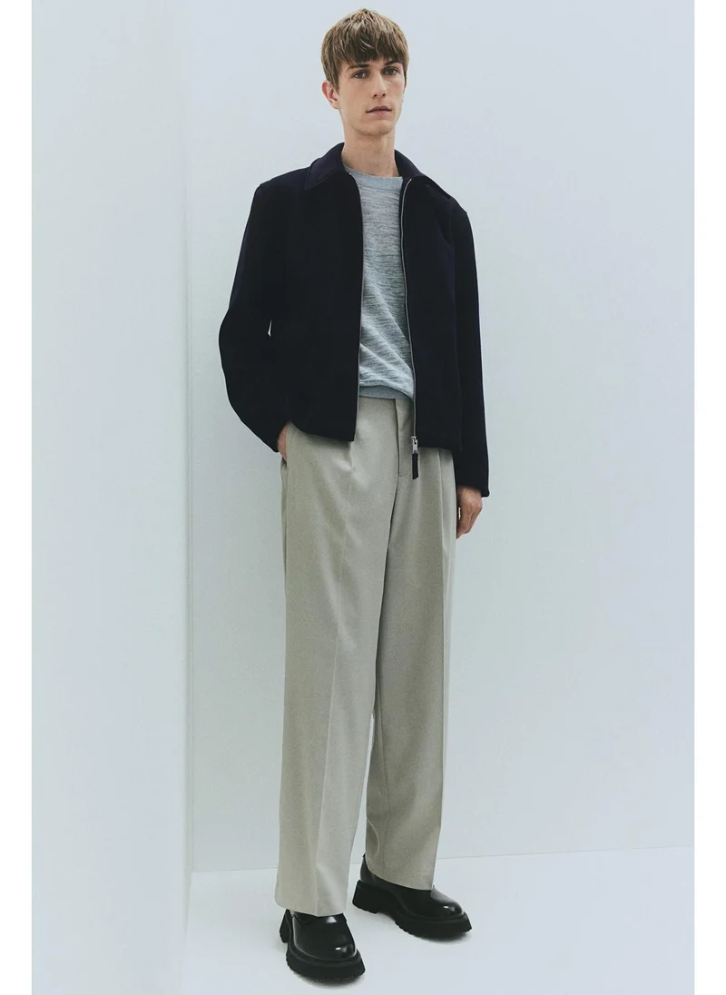 اتش اند ام Regular Fit Wool-blend shacket