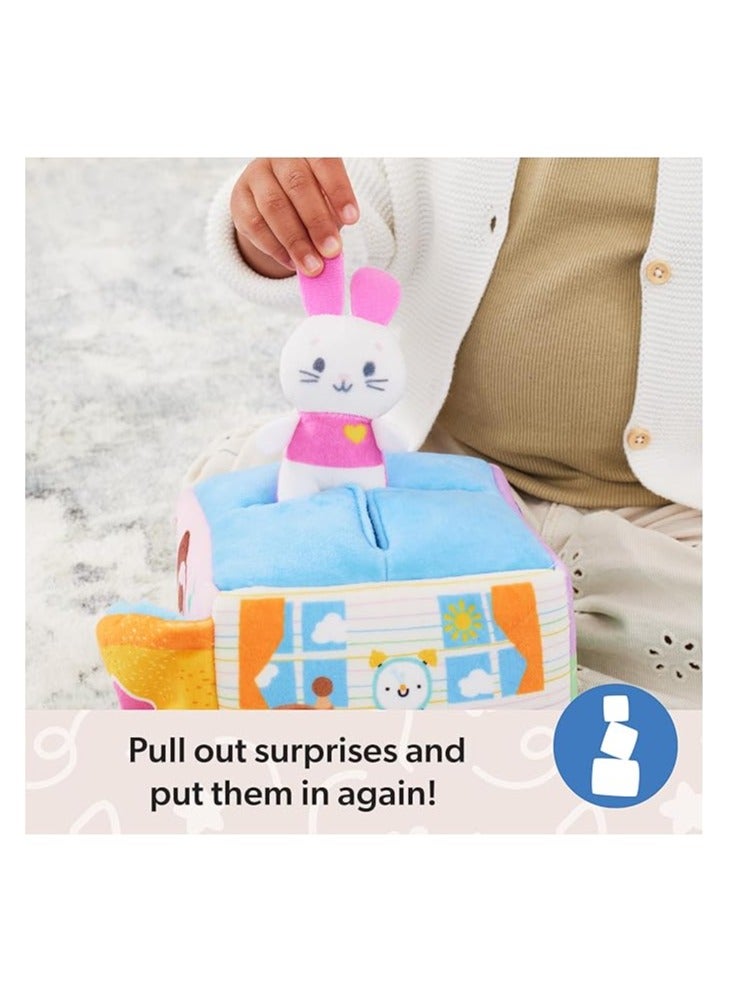 مس ريتشال صندوق ألعاب تعليمية بنمط المفاجآت من مس ريتشال ، ألعاب تعليمية مع حيوانات محشوة، ألعاب وأنشطة حسية للأطفال، ألعاب أطفال للبنات والأولاد من سن 0-2 سنة فما فوق، قماش - Image 3