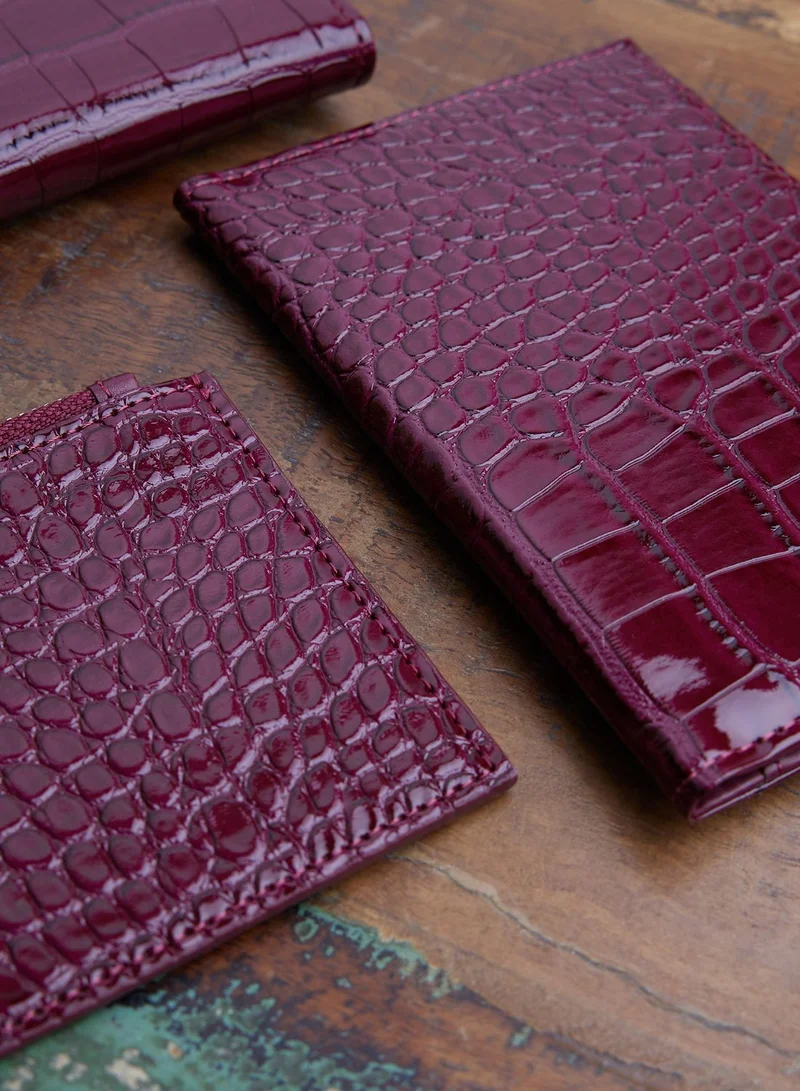 Ted Baker Alethai Croc Effect Travel Wallet