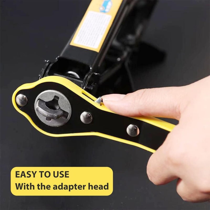 ScribifyAuto Labor-Saving Jack Ratchet Wrench with Long Handle, Lug Wrench for Tire Jack, Scissor Ratchet, Positive and Reversal Knob Design - Image 5