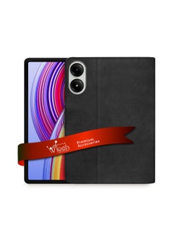 Wtech Xiaomi Redmi Pad Pro 2024 / Xiaomi Poco Pad 2024 12.1 Inch PU Leather Magnetic Closure Flip Case Cover - Black  - Image 1