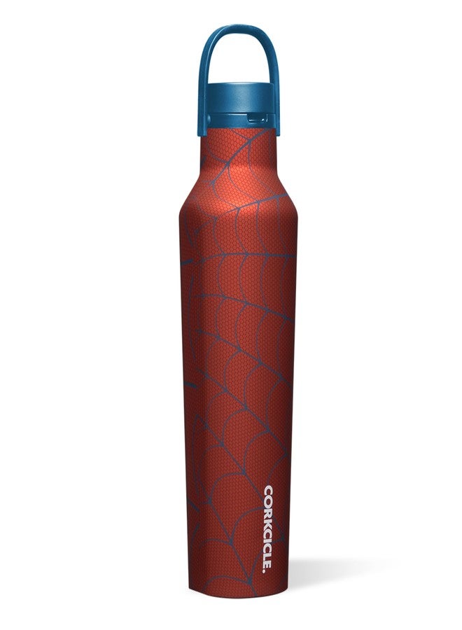 Corkcicle Sport Canteen - Keeps Beverages Cold 25 Hours - Triple Insulated Stainless Steel - Screw-On Lid - Reusable Bottle - Summer Drinkware Gift - Keeps Drinks Ice Cold - 20 oz - Spider-Man - Image 1